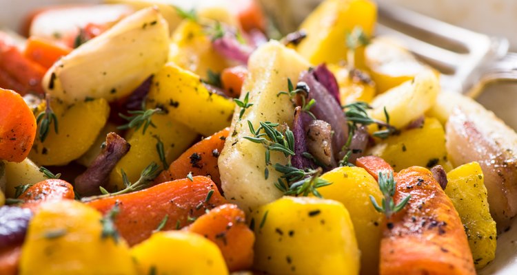 roasted parsnips and turnips