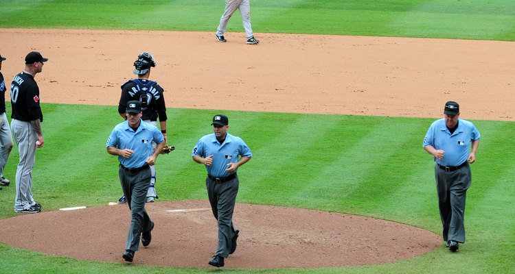 Instant replay may require umpires to leave the field for review.