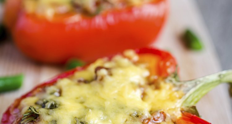 Stuffed pepper with meat