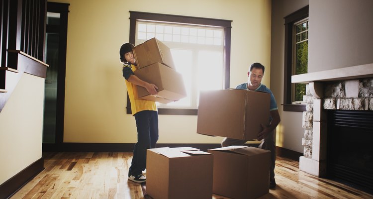 Give your back a break when moving heavy boxes.