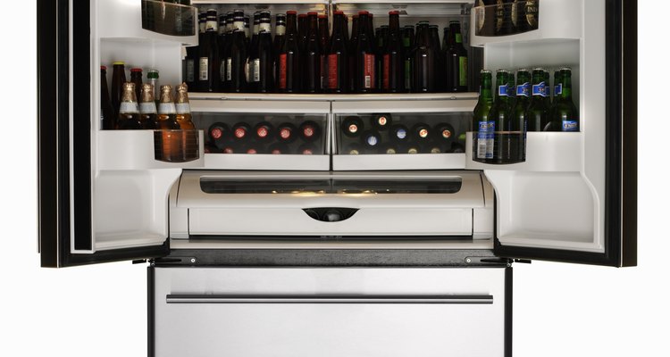 Refrigerator full of beer