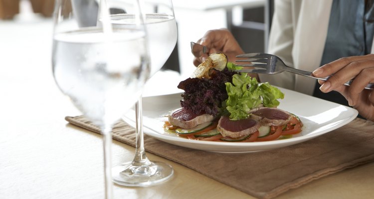 Seared tuna is a healthy delicacy.