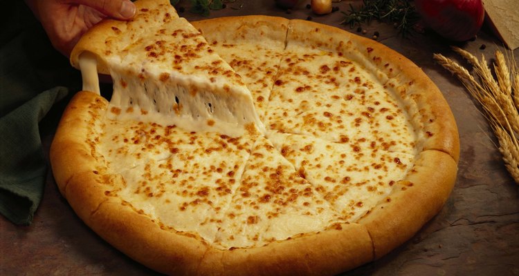 Pizza de cuatro quesos.