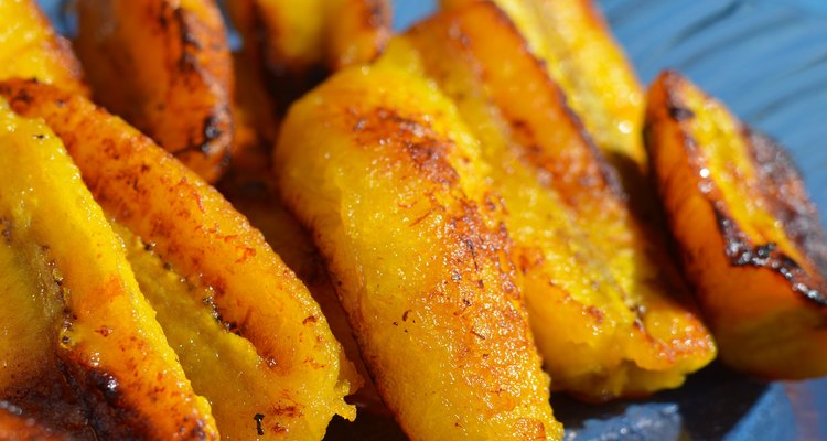 Ripe fried plantain – traditional dish in Central America