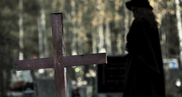 Widows often wear funeral veils for a specified period of mourning.