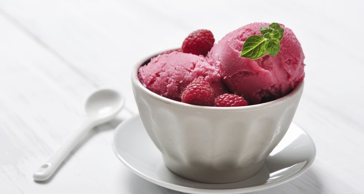 Raspberry ice cream