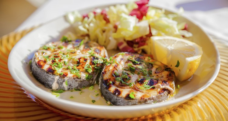 Grilled swordfish steaks