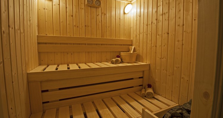 Private sauna in a health spa