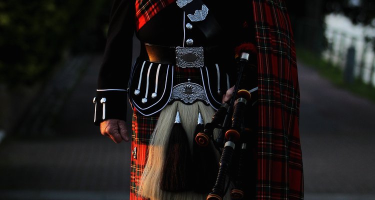 The skean dhu is an essential item of highland dress.