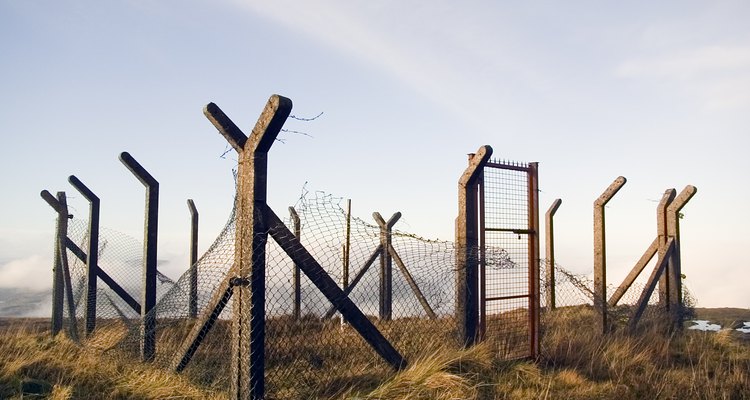 Cement fence posts are very durable.