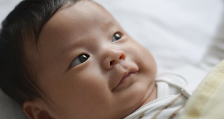 Two months asian baby