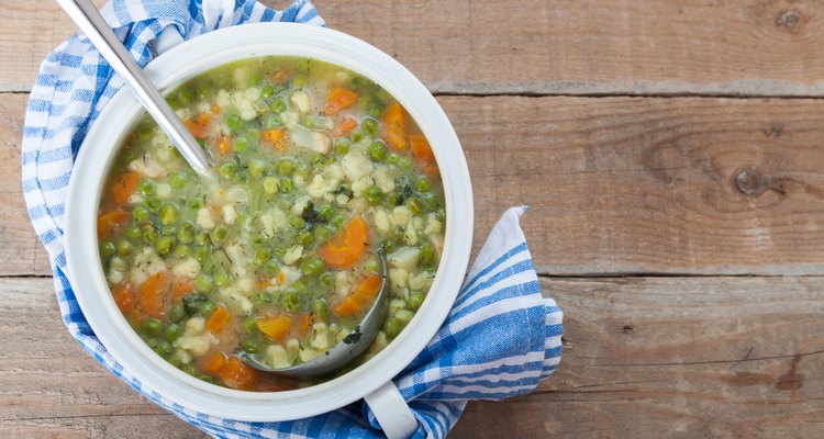 Homemade vegetable soup