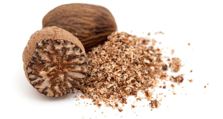 nutmeg isolated on white background