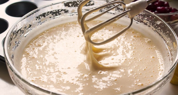 Mixing cake mixture