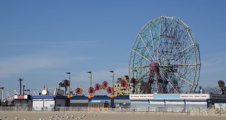 Coney Island on a suny day