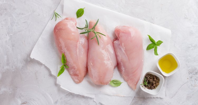 Raw chicken breast