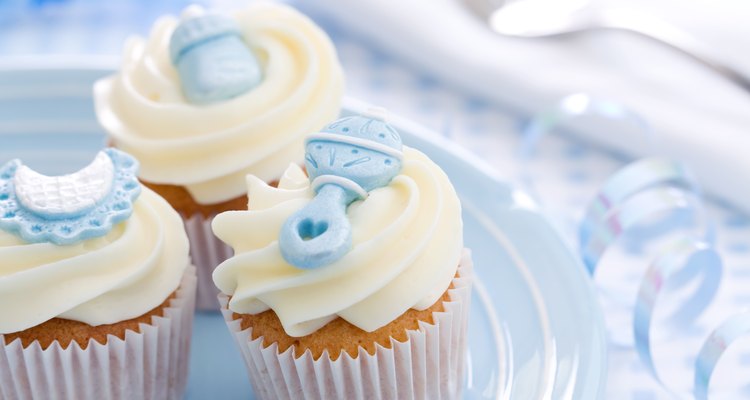 Cupcakes for a baby shower