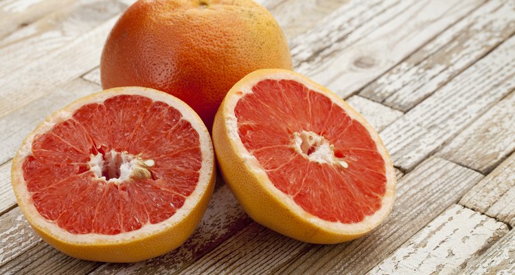 red cut grapefruit
