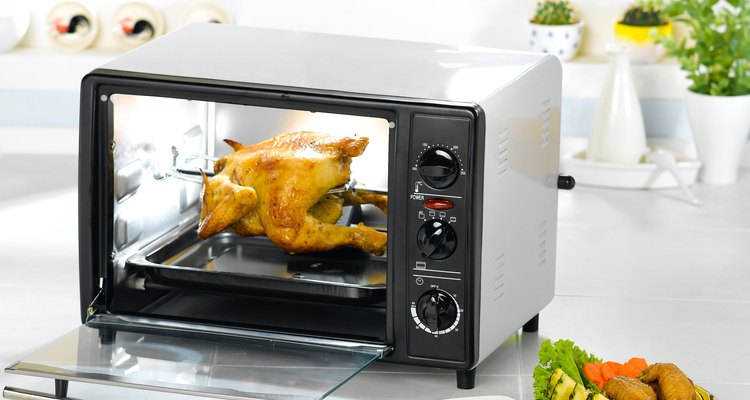 Appliance chicken roaster oven in the kitchen interior