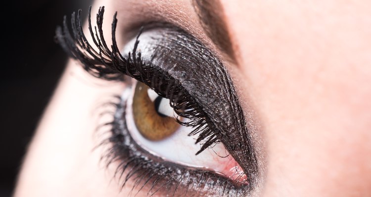 Closeup of eye makeup