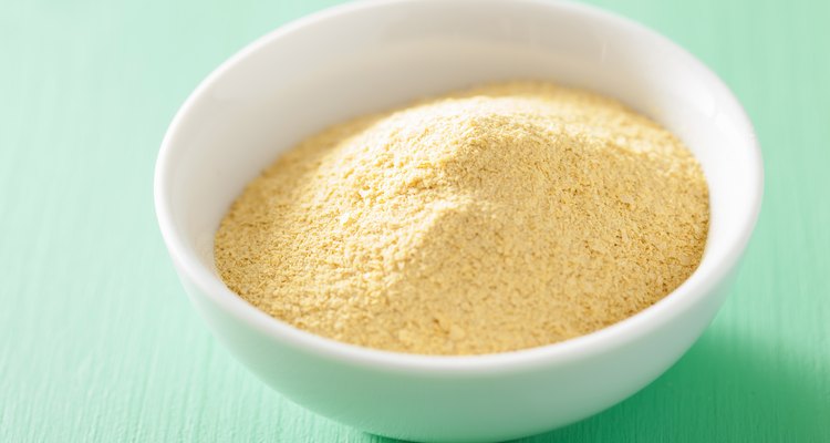 Nutritional yeast flakes in a bowl