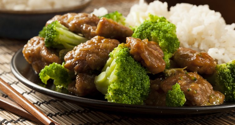 Homemade beef and broccoli
