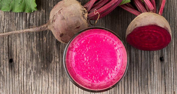 Beetroot juice and fresh beetroot