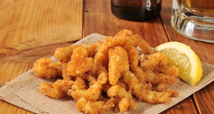 Breaded clam strips