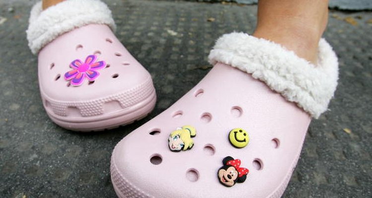 inside out fuzzy crocs