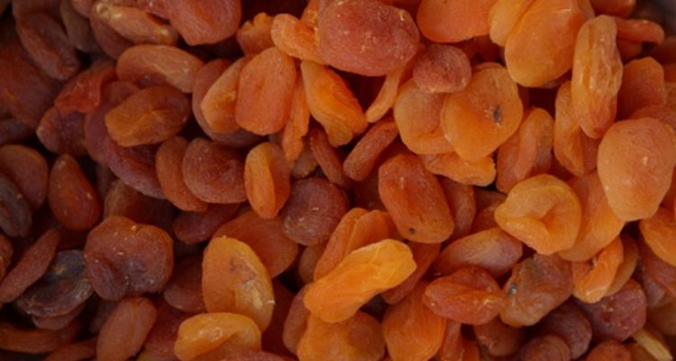Los frutos secos, como los albaricoques, tienden a tener un contenido más alto en purina.