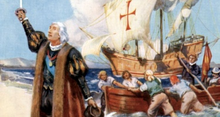 Colón junto con su tripulación, desembarcó en América del Norte el 12 de octubre de 1492.