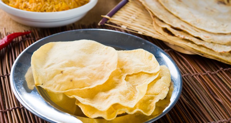 papad or pappadam , indian traditional food