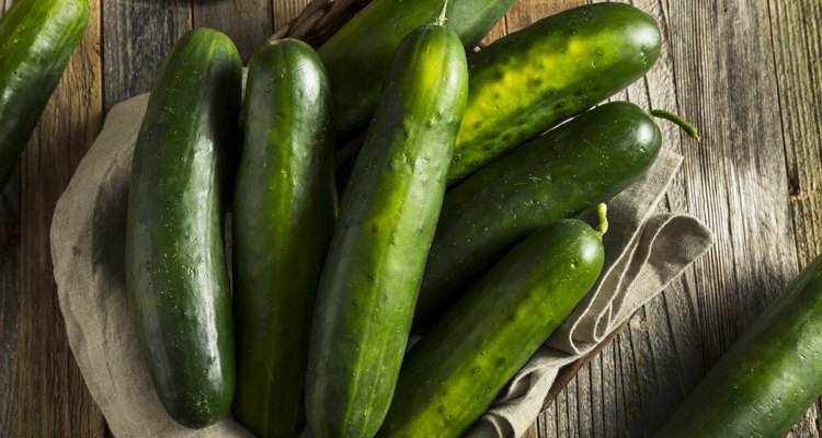 Raw Green Organic Cucumbers