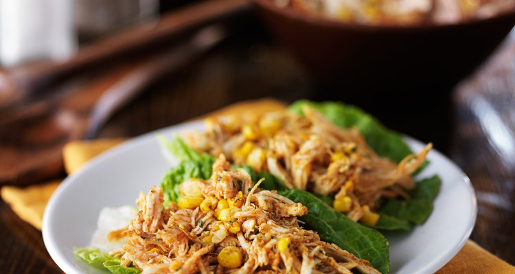 pulled chicken lettuce wraps