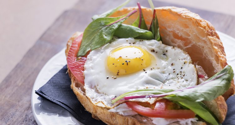 Croissant Breakfast Sandwich with egg