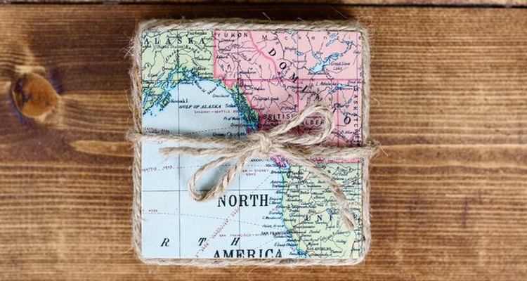 Map coasters.