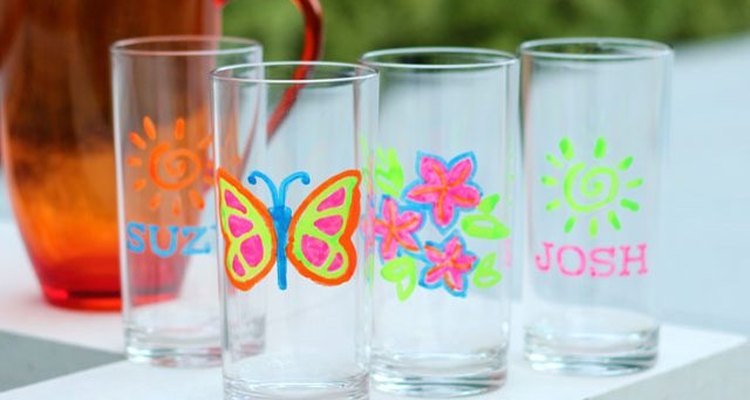 Personalized plastic tumblers.