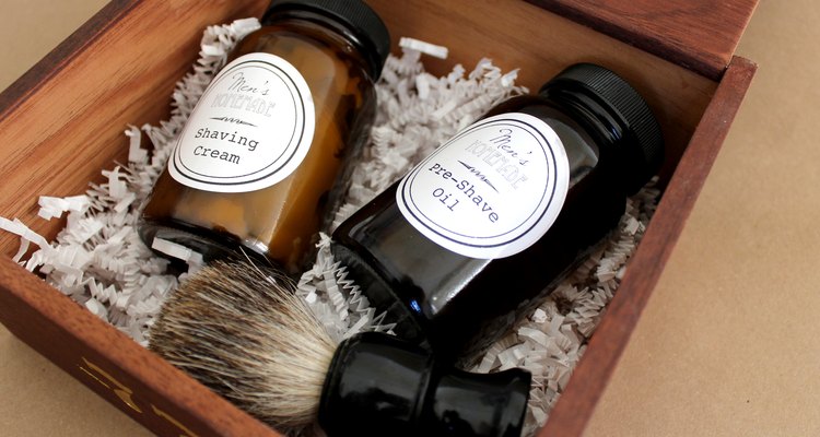 DIY Men's Shave Kit with Homemade Shaving Cream and Pre-Shave Oil