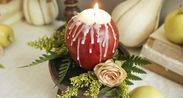 Make Apple Candles