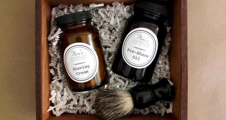 Make a Men's Shave Kit with Homemade Shaving Cream and Pre-Shave Oil!