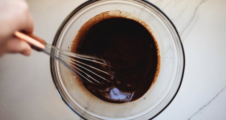 Whisk the chocolate and butter until smooth.