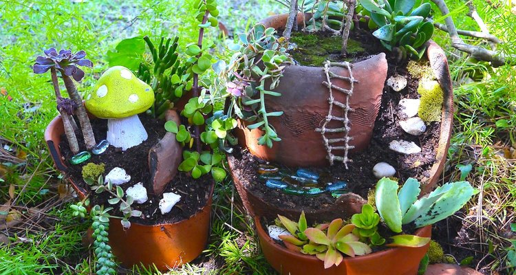 El jardín de hadas terminado.