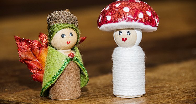 Puedes hacer estas muñecas de hadas del bosque en menos de una hora.