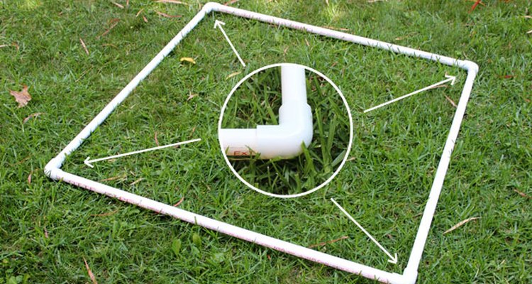 Conecte os tubos de PVC