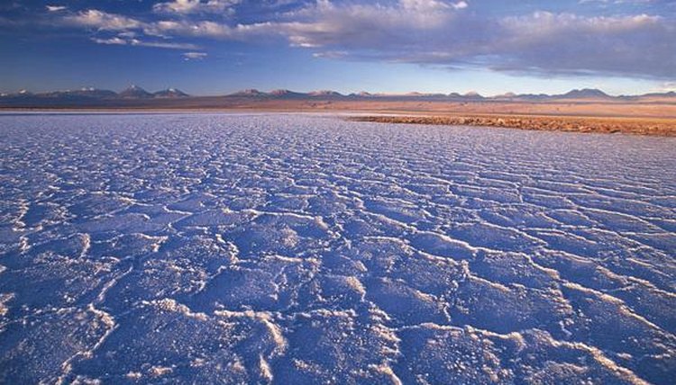 Woman walking in dry lakebed,  Bonneville Salt Flats,  Utah,  USA