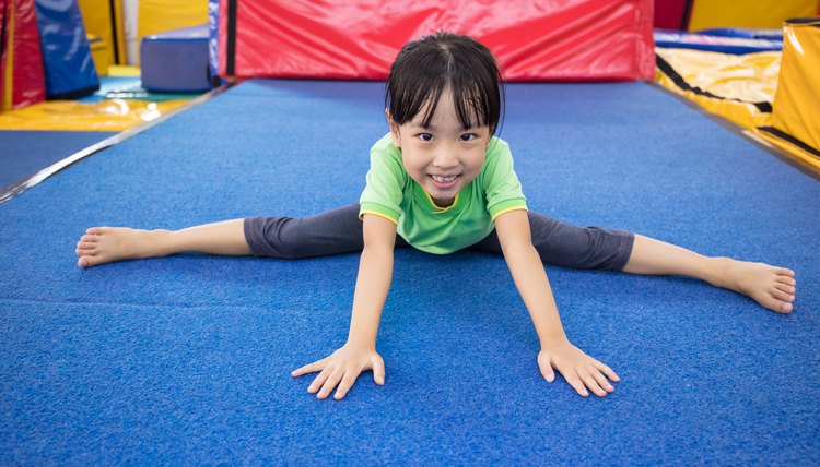 Asian Chinese little girl playing indoor