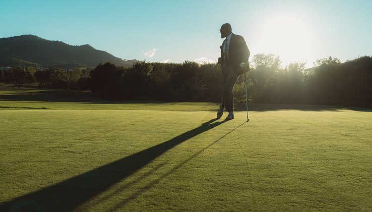 African golf player on the field