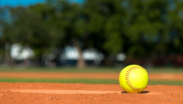 Softball on Baseball Diamond