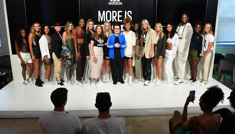 adidas Celebrates 50th Anniversary Of Title IX At NIL Signing Event In NYC Alongside Sport Icons Billie Jean King, Kristine Lilly, Candace Parker And More