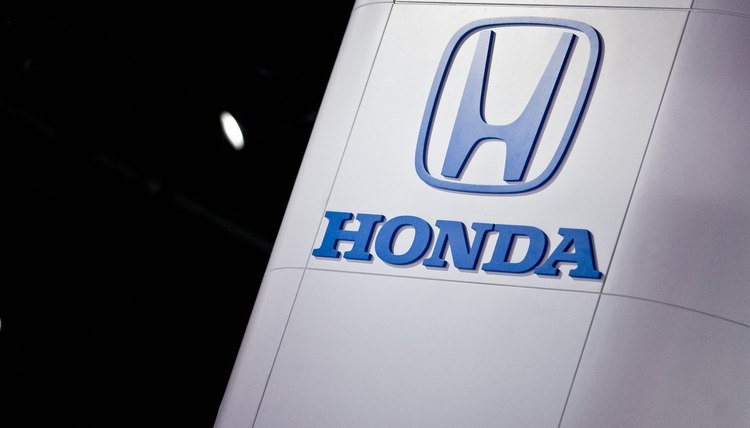 The Honda logo is seen at the 2008 North